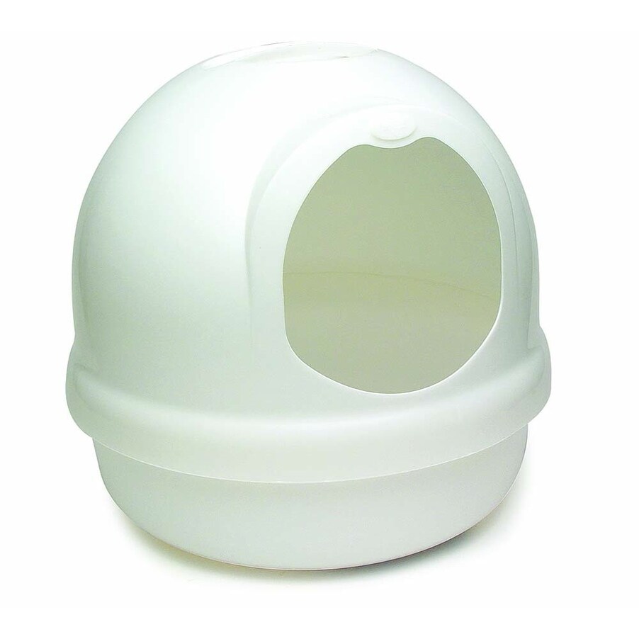 Shop Booda Dome Litter Pan Pearl Dark Blue Overstock 20965795