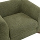 preview thumbnail 33 of 53, Tina Modern Upholstered Boucle Arm Club Chair by Christopher Knight Home