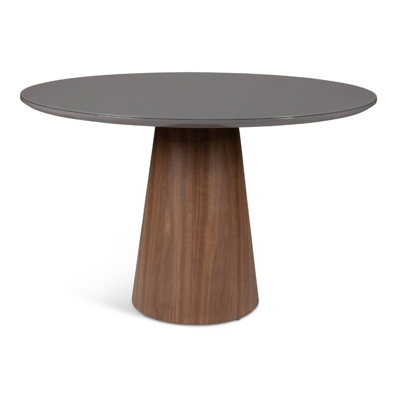 Modern Brazilian - Mona Glass Top Round Dining Table