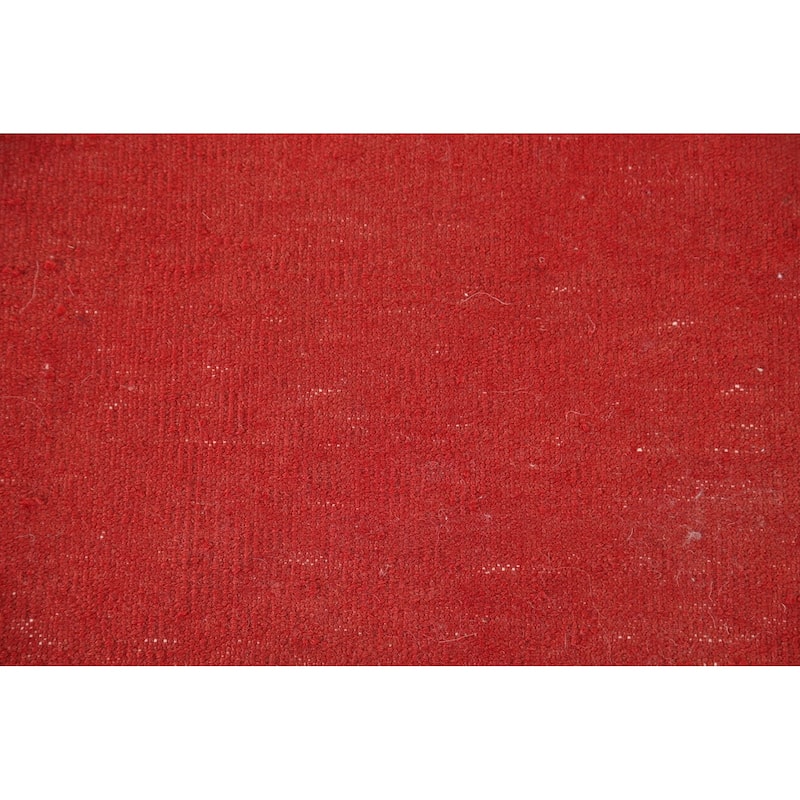 Geometric Turkoman Persian Square Rug Hand-Knotted Wool Carpet - 3'4" x 3'4"