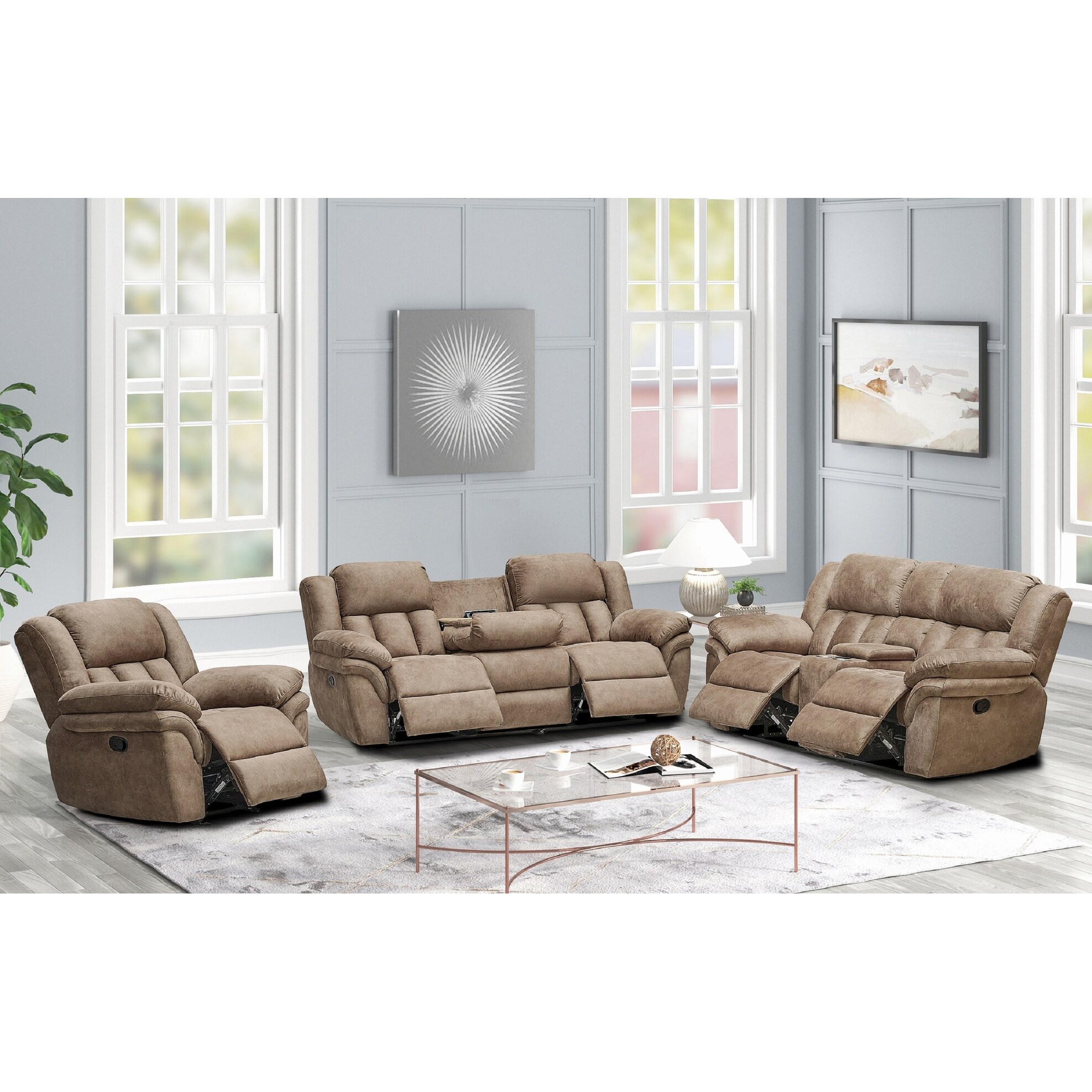 3 piece reclining living room set under $1000 online