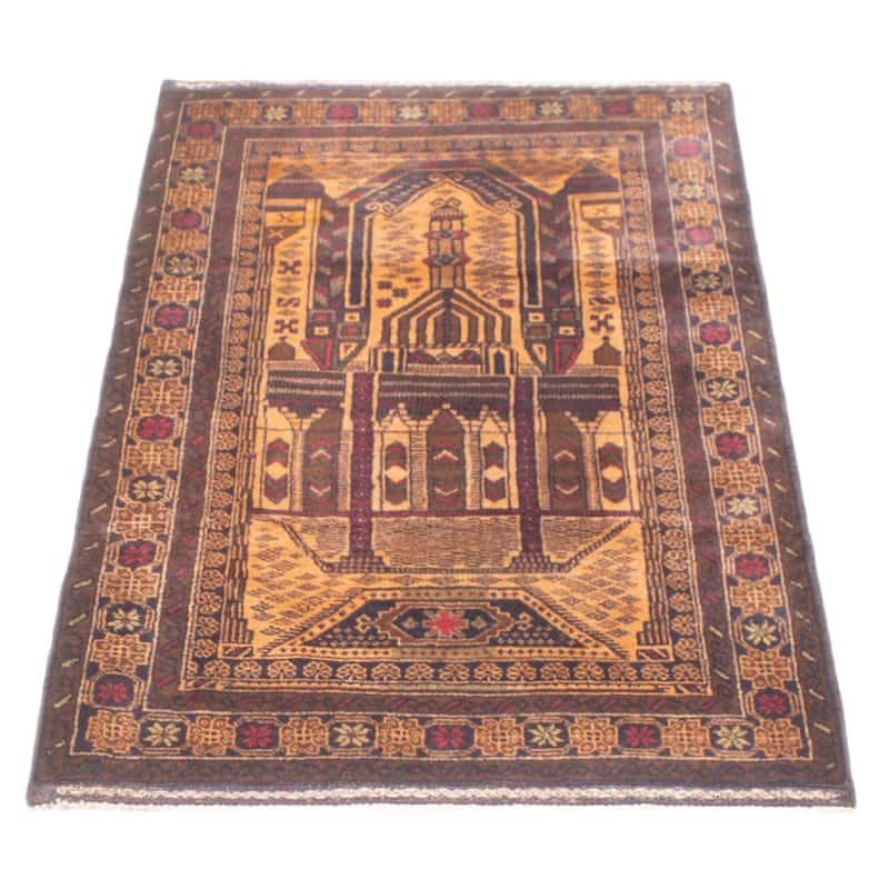 Teimani Brown Rug 3'1" x 5'5" - 3'1 x 5'5