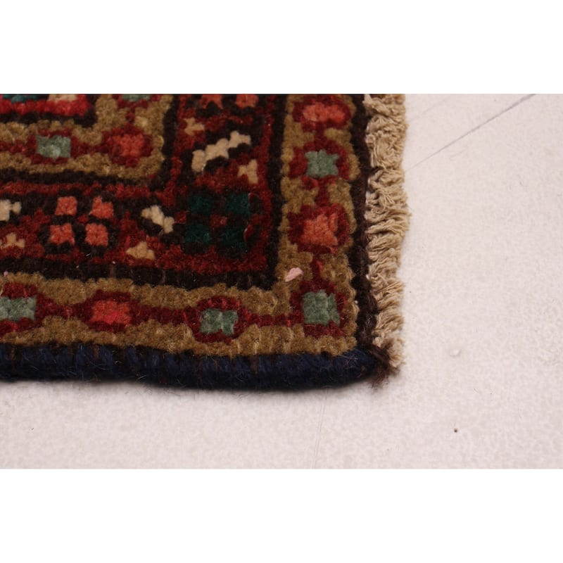 ECARPETGALLERY Hand-knotted Andelz Red Wool Rug - 3'4 x 9'8