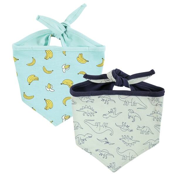 slide 1 of 1, Luvable Friends Dog Reversible Pet Dog and Cat Bandana Bibs 2pk, Banana Dino, One Size - Banana Dino - One Size One Size - Banana Dino
