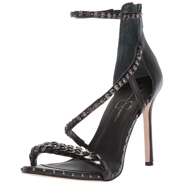 formal black sandals for ladies