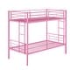 preview thumbnail 24 of 66, VECELO Twin Over Twin Metal Bunk Bed Frame for Kids Teens, Heavy Duty Noise-Free Platform Bed, Storage Space