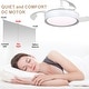 preview thumbnail 49 of 71, Bella Depot 36" Modern Retractable Ceiling Fan with Dimmable Led Light, Remote and APP Control 6-Speed Reversible DC Motor