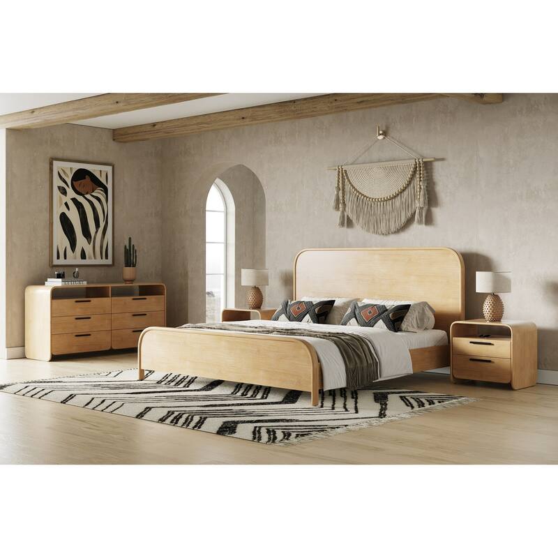 Modrest Dresden Modern Natural Acacia Dresser