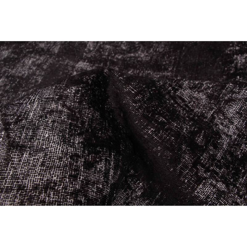 ECARPETGALLERY Hand-knotted Color Transition Black Wool Rug - 9'5 x 13'0