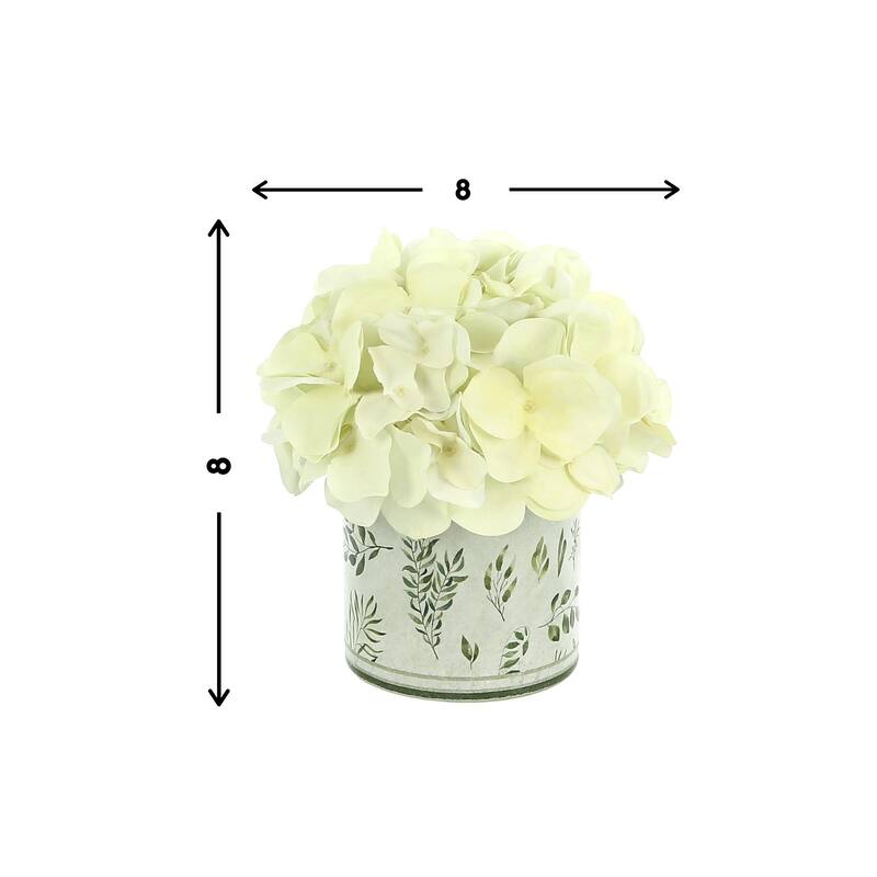 Hydrangea Arrangement in a Glass Vase