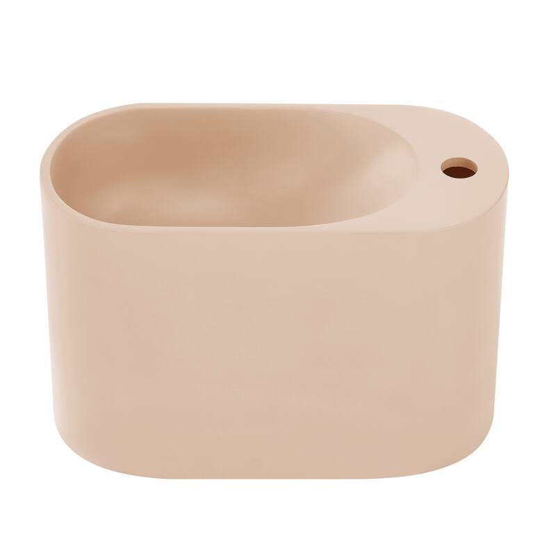 Swiss Madison SM-WS340 Terre 17-13/16" Circular Stone Composite Wall - Pastel Peach