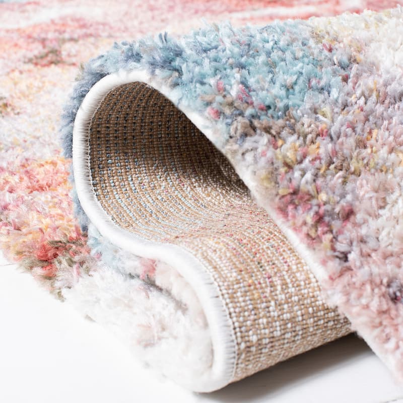 SAFAVIEH Calista Shag Hinnerika Abstract 1-inch Thick Rug