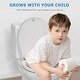 preview thumbnail 17 of 17, 2 in 1 Toilet Seat for Toddlers and Adults with Built-in Potty Training Seat