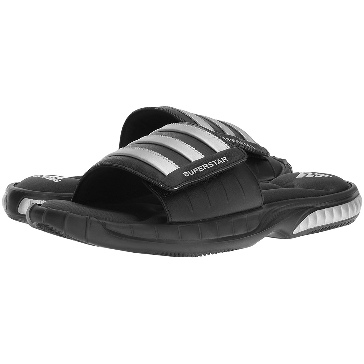 adidas men's superstar 3g cloudfoam athletic slide sandals