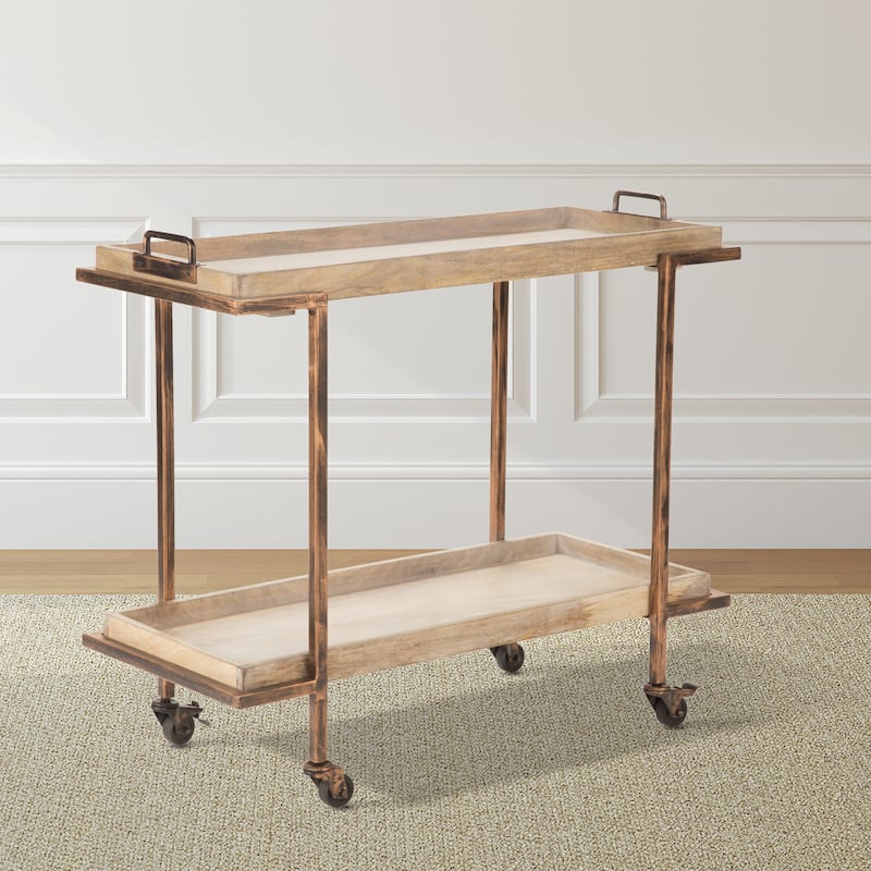 Steve Silver Chapra Tray Top Serving Cart