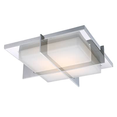 Razor 16in LED Flush Mount 3000K in Stainless Steel - 16