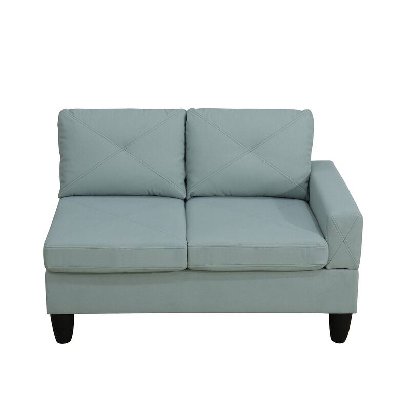 Contemporary 4-Piece L-Shaped Sectional Sofa Set