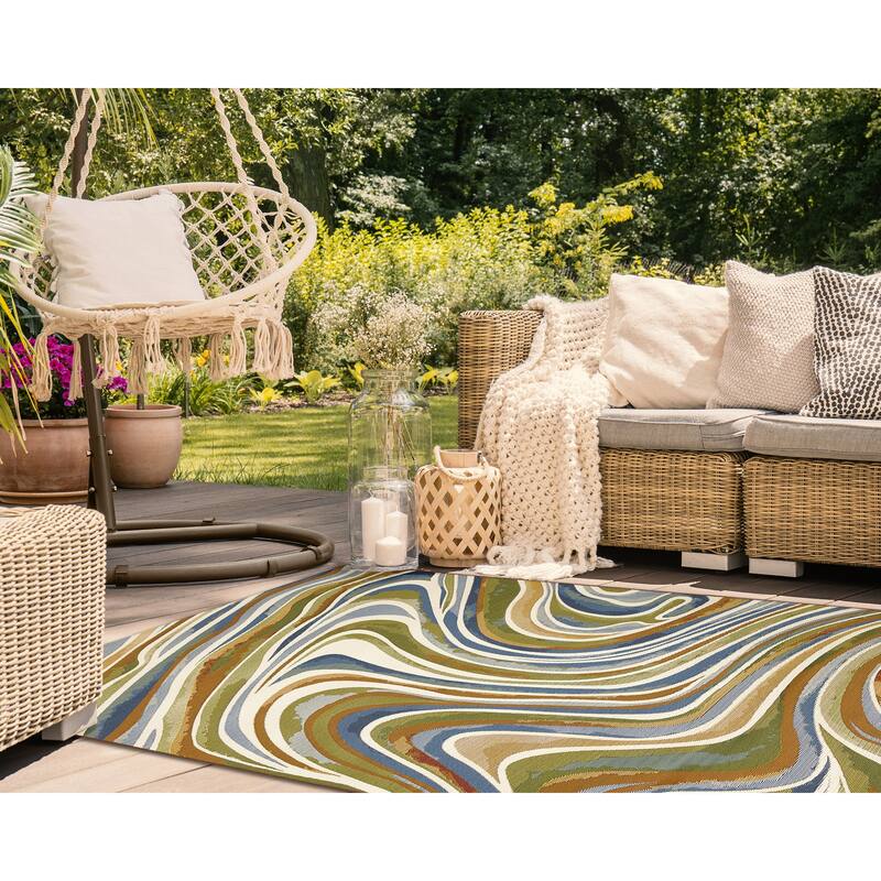 Liora Manne Marina Tides Indoor/Outdoor Rug