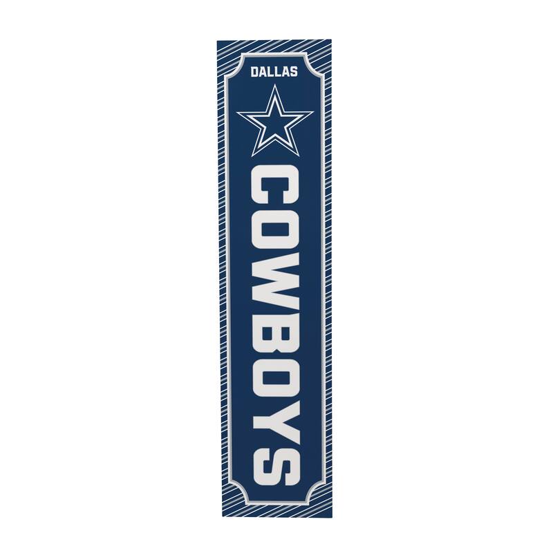 47" Double Sided Seasonal Porch Leaner, Dallas Cowboys - 47" x 11.25"