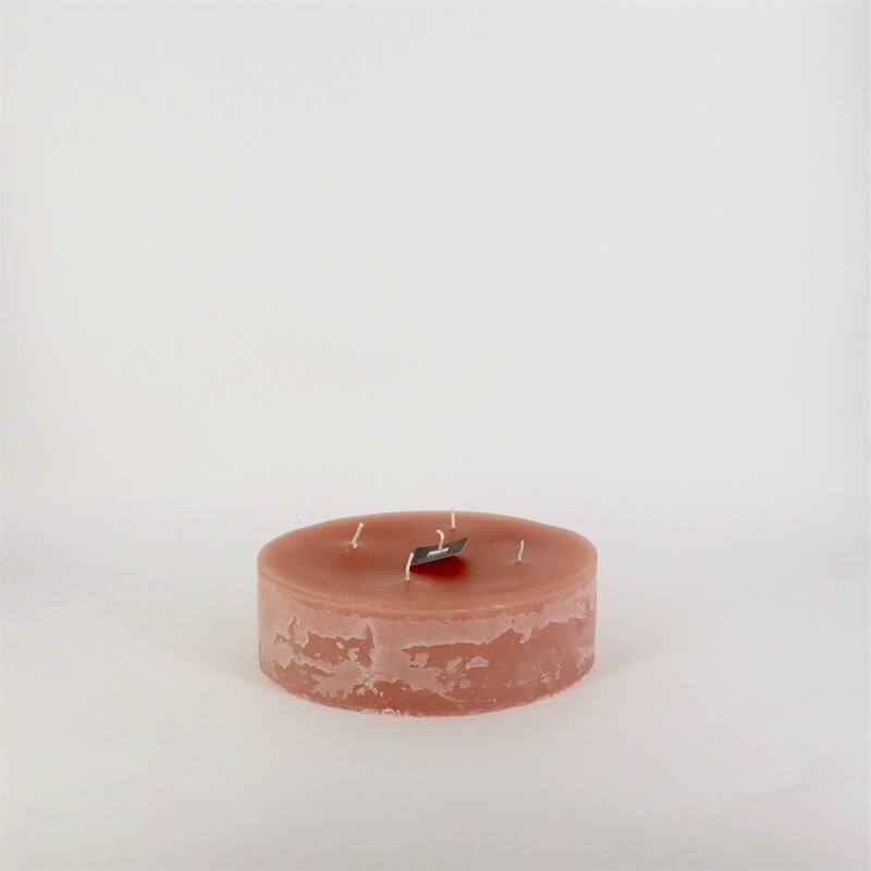 Round 5-Wick Candle 9.5"Dia x 2.75"H Brique - Brique