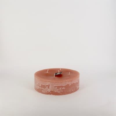 Round 5-Wick Candle 9.5"Dia x 2.75"H Brique - Brique