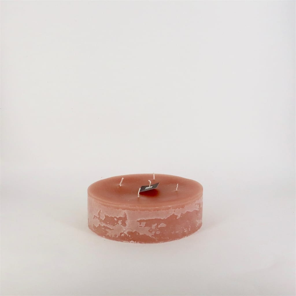 Round 5-Wick Candle 9.5"Dia x 2.75"H Brique - Brique