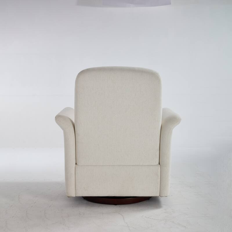 Swivel Accent Chair Modern Barrel Armchair with Wood Base for Bedroom Reading Waiting Living Room