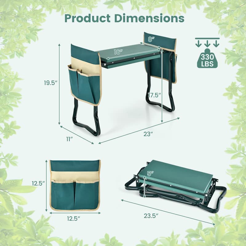 Garden Kneeler and Seat, Foldable Garden Stool Heavy Duty Gardening - See Details