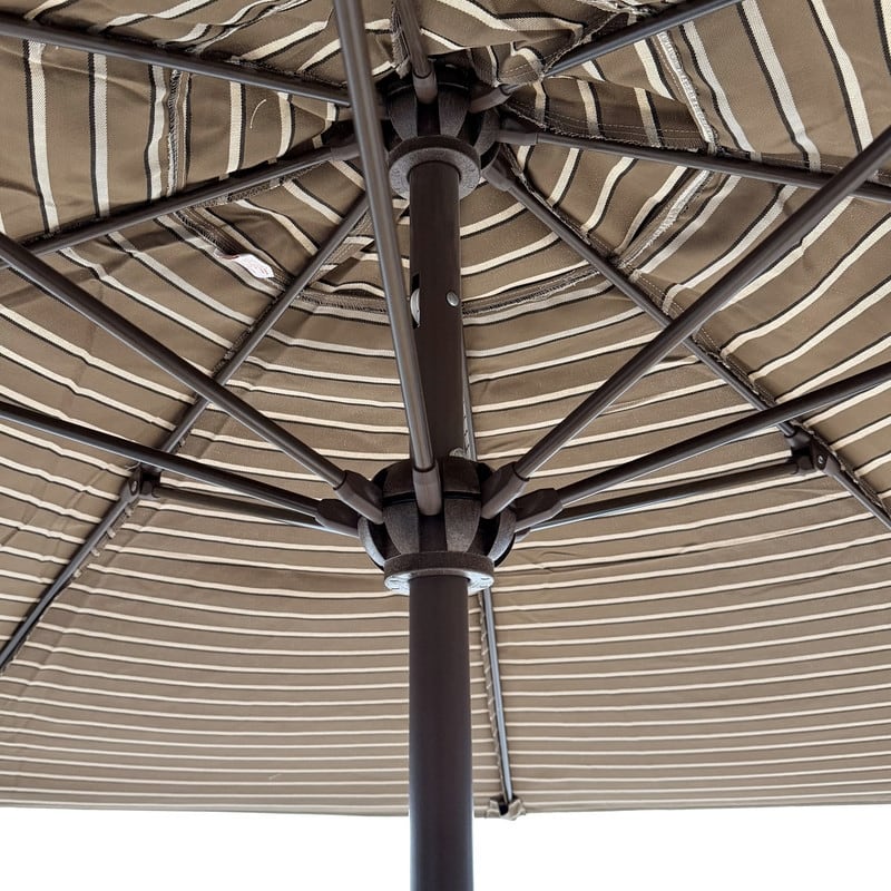 Tropishade 7.5' Market Umbrella with Sunbrella 56024 Harwood Cocoa