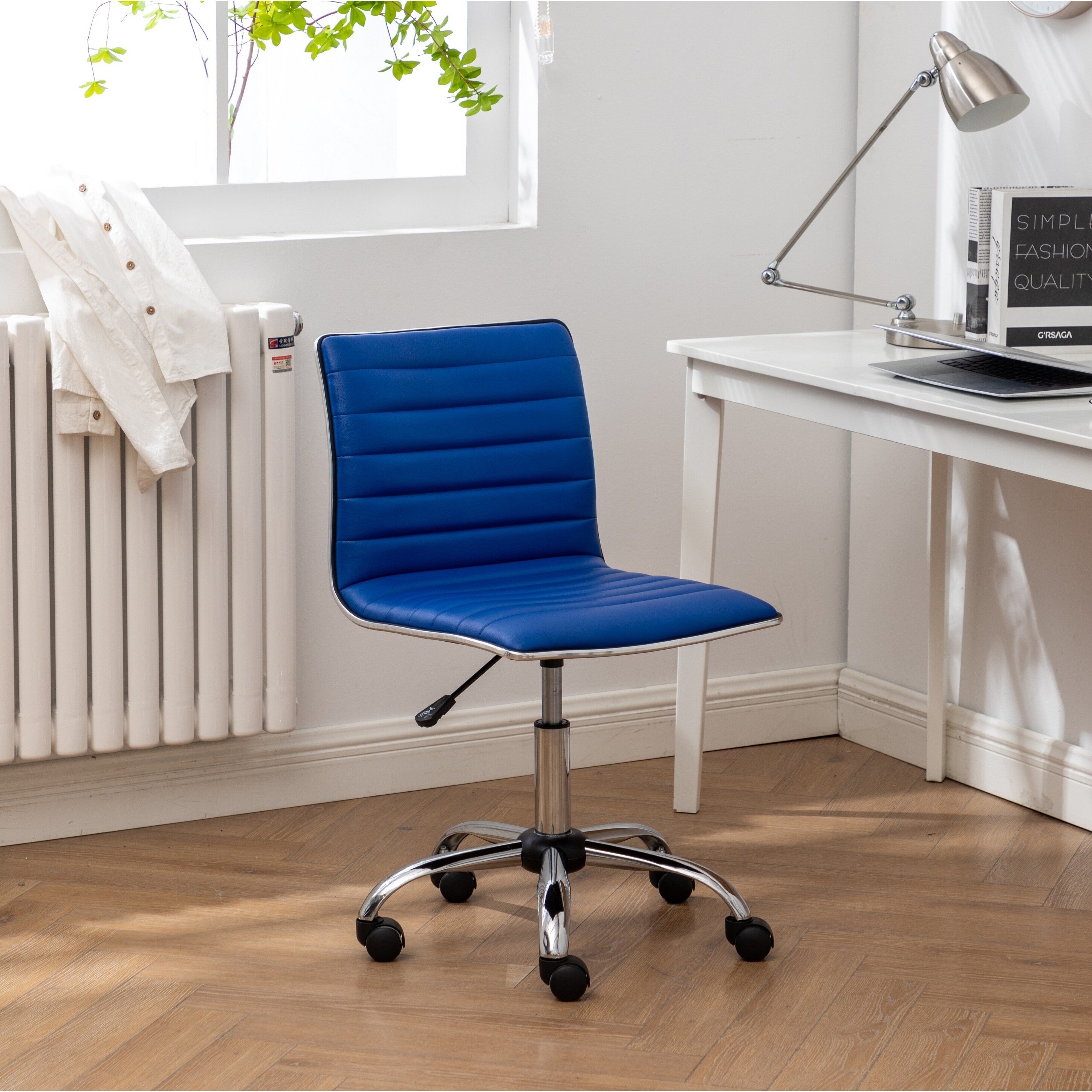 Carson carrington lund chrome contemporary office chair outlet