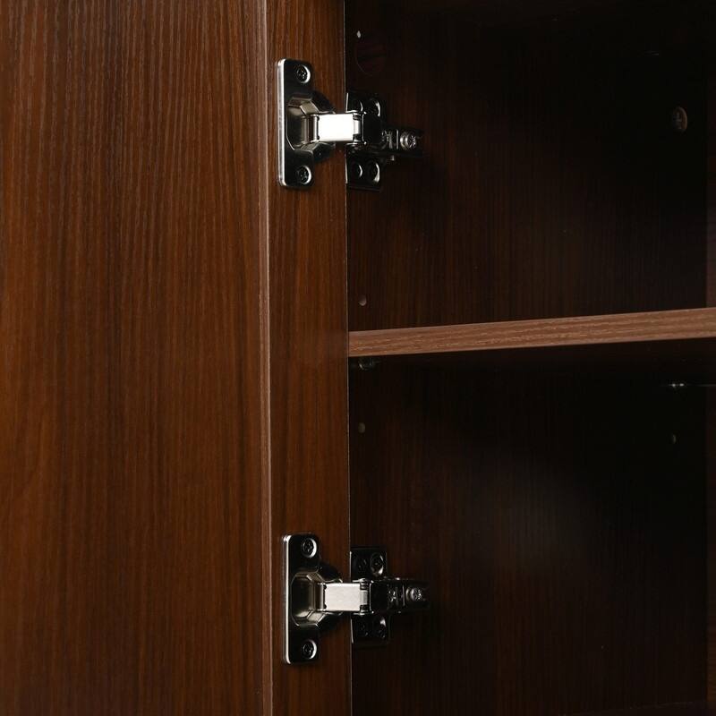 Farmhouse Wooden TV Stand up to 75" with Sliding Door and Adjustable Shelves for Modern Home Entertainment