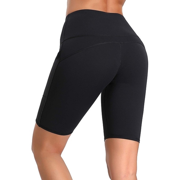 womens yoga shorts with pockets