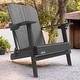 preview thumbnail 23 of 22, Patio HDPE Board Folding Adirondack Chair With Cup Holder