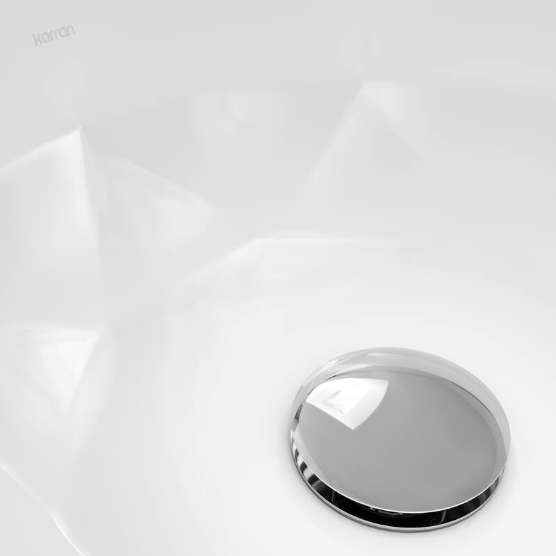 Karran Valera 16" Vitreous China Vessel Bathroom Sink in White