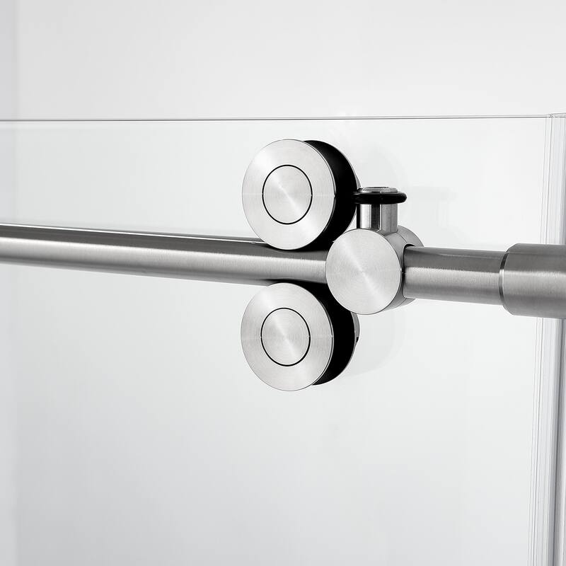 Villena 60" W x 58" H Single Sliding Frameless Tub Door
