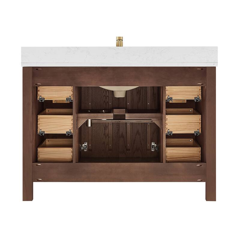 Shenzhen Bath Vanity with Composite Stone Top without Mirror