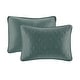 preview thumbnail 49 of 129, Madison Park Mansfield Reversible Oversized 3-piece Solid Texture Bedspread Quilt Set with Matching Shams