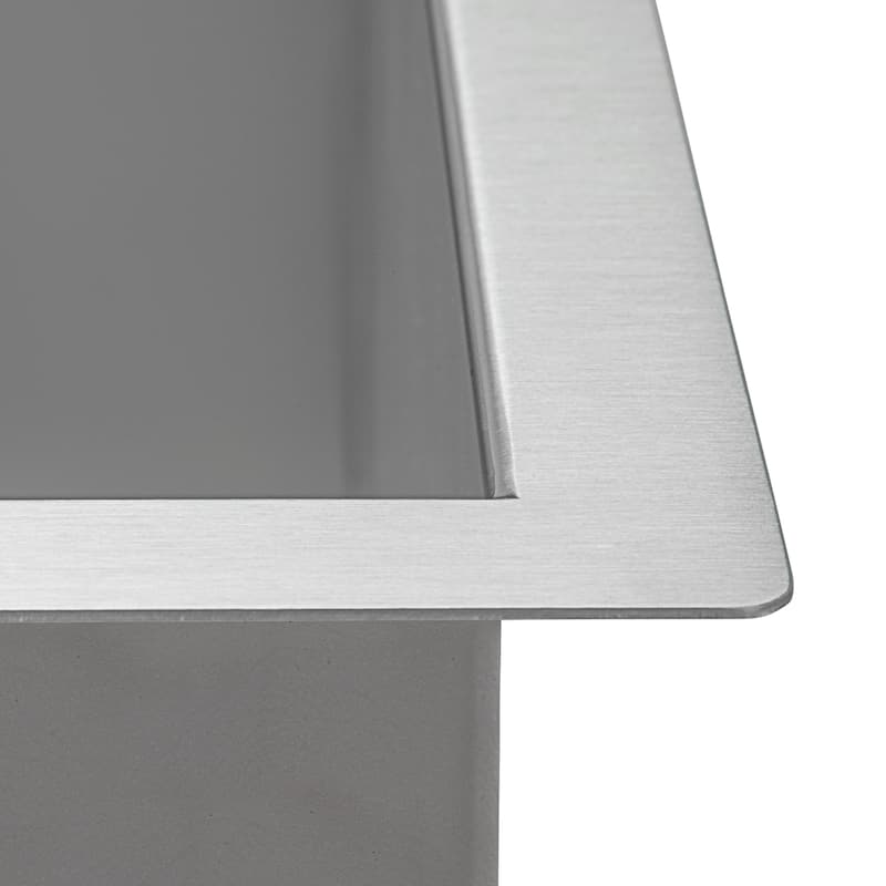 Ruvati 23" x 8" Bar Prep Sink Narrow Trough Undermount 16 Gauge Stainless Steel Single Bowl - RVH7120 - 23″ x 8-1/2
