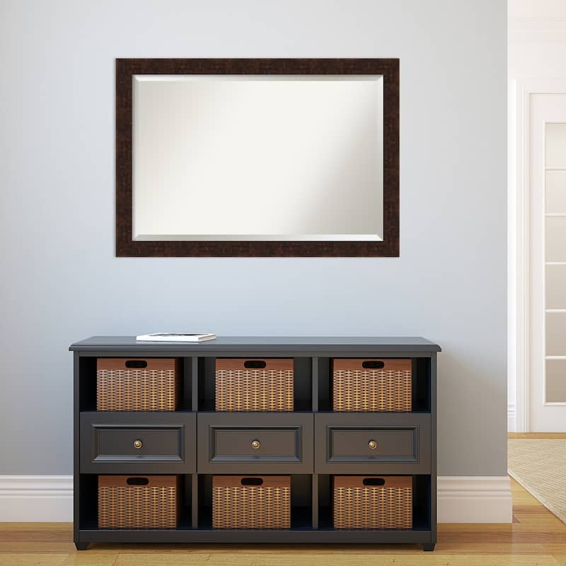 Beveled Bathroom Wall Mirror - William Frame