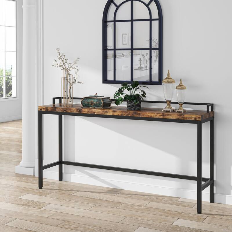 Console Table Behind Sofa Couch, 70.9 inch Long Narrow Entry Table