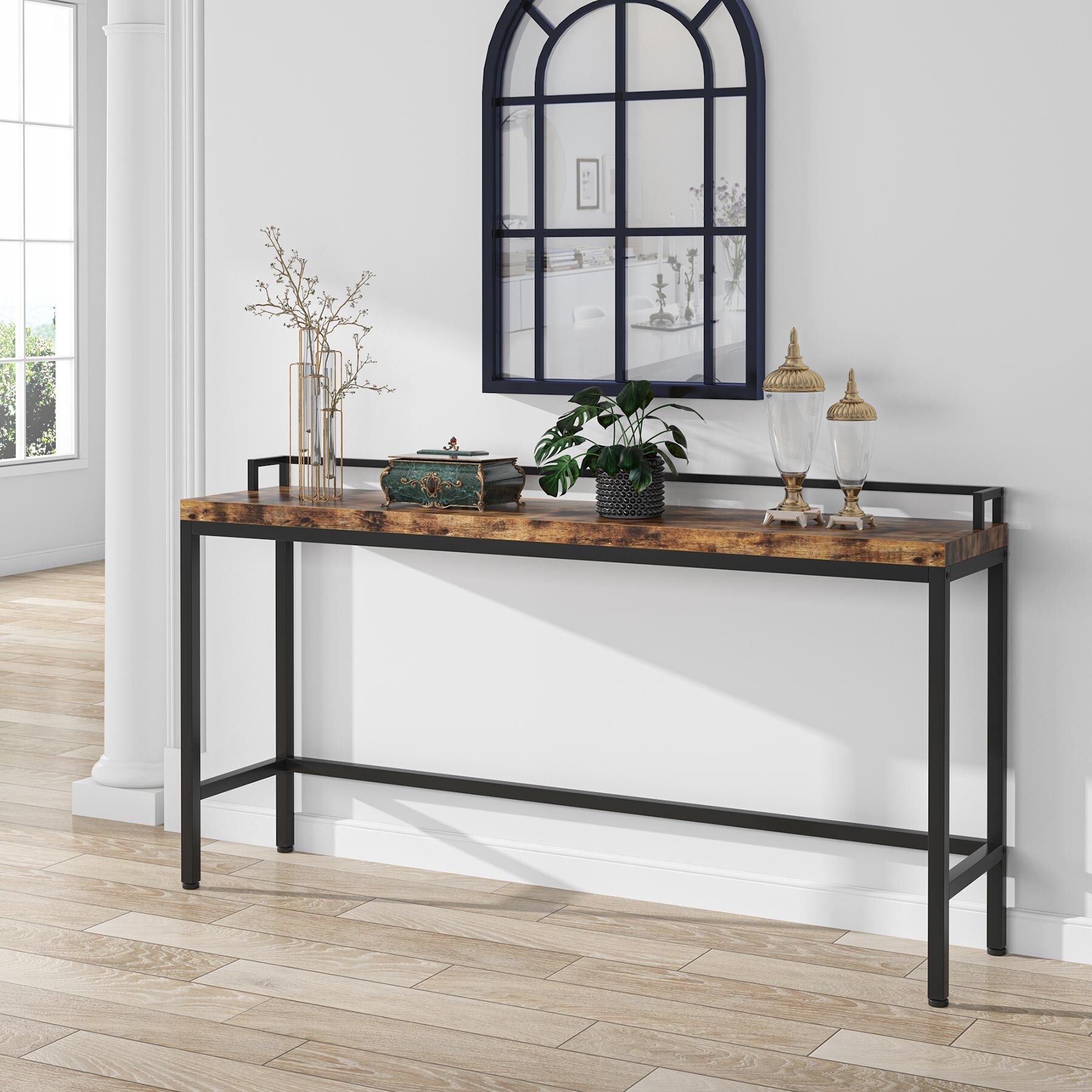 Console Table Behind Sofa Couch 70.9 inch Long Narrow Entry Table