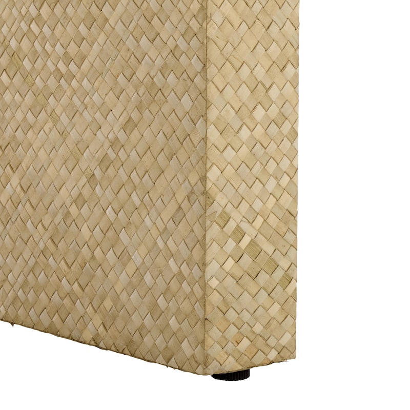 SAFAVIEH Home Pipat Curved Pandan Coffee Table, Fully Assembled - 18"W x 45"D x 18"H