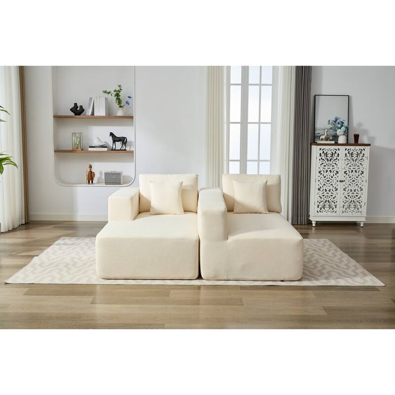 Homey Relaxation Sectional Sofa With Storage Space For Living Room