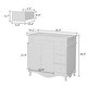 preview thumbnail 11 of 9, Bathroom Vanity Sink Combo White Cabinet Vanity Ceramic Vessel Sink