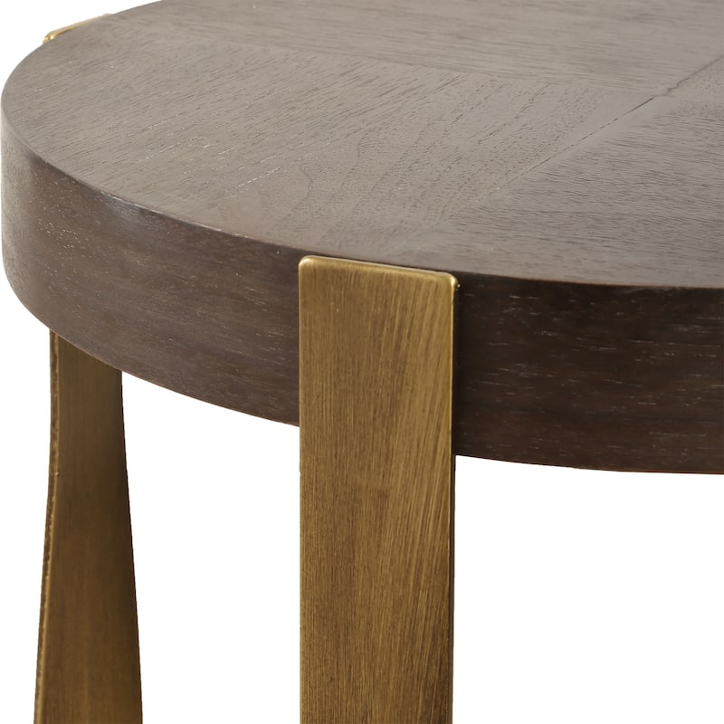 Side Accent Table - 24" - Brass Finish