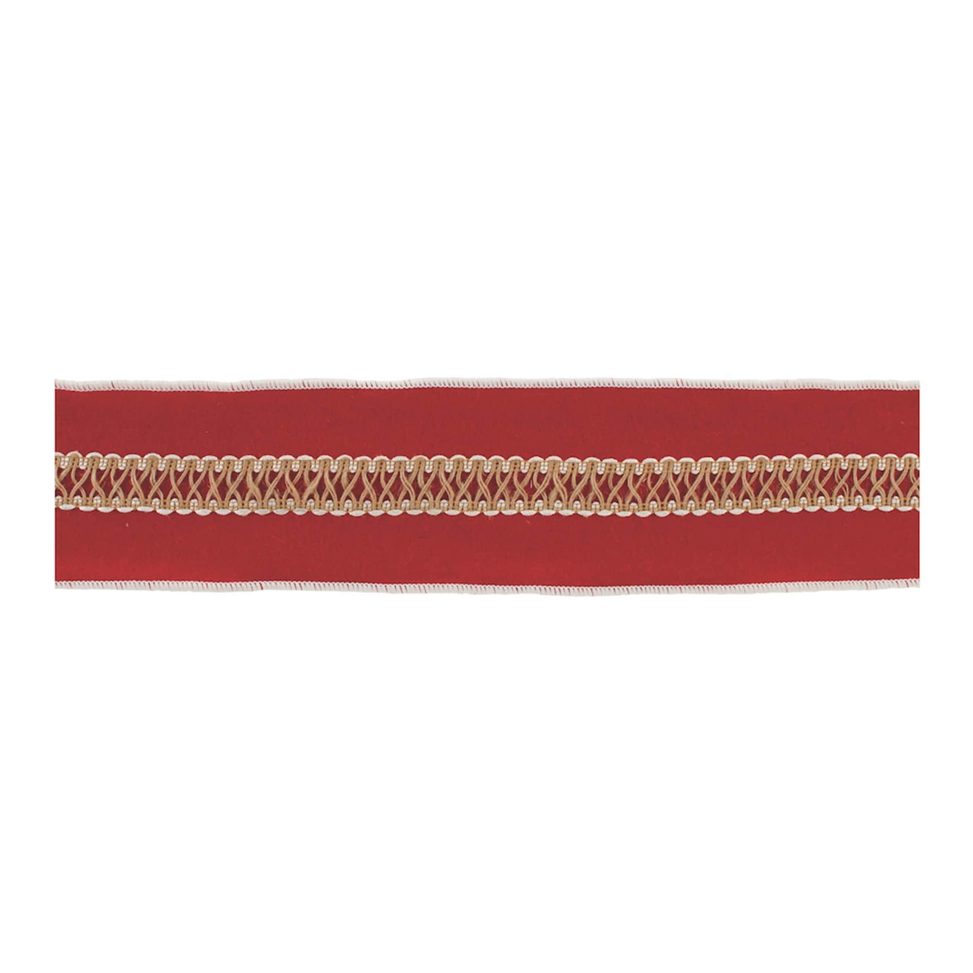 Wool Holiday Ribbon (Set of 2) - N/A