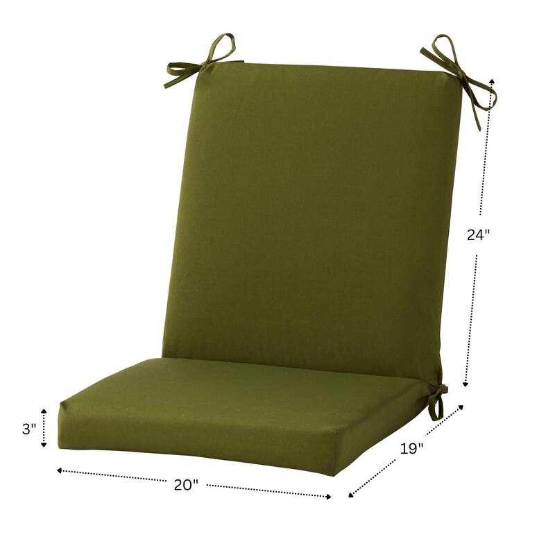 Greendale Home Fashions Outdoor High Back Chair Pad