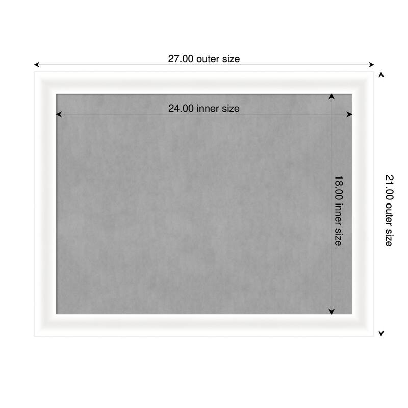 Amanti Art Oliver Black Narrow Framed - 27 x 21 in - Oliver White Narrow