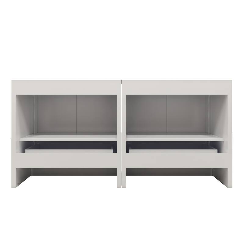 Dove 72'' Freestanding Vanity with Double Reinforced Acrylic Sink