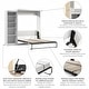 preview thumbnail 24 of 54, Pur Queen Murphy Bed with Storage Unit (90W) by Bestar